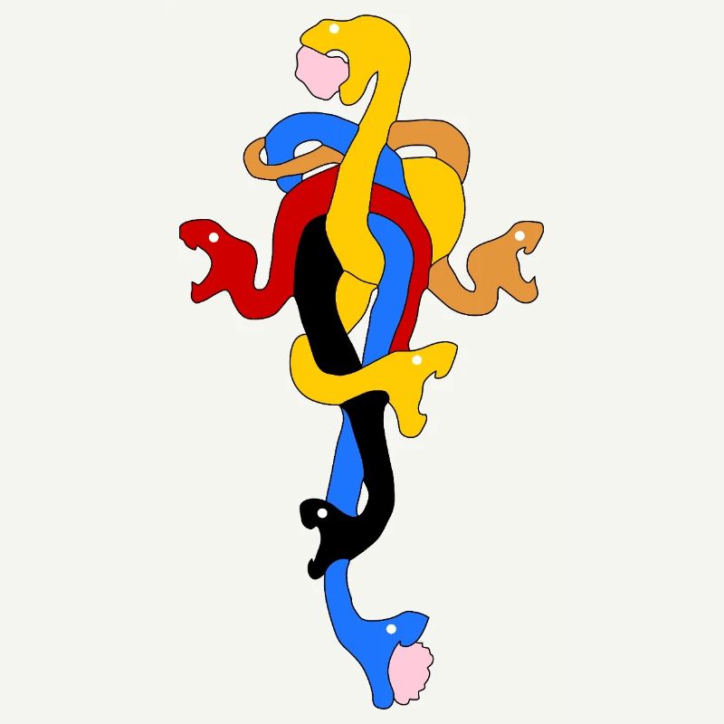 Snake Bow in Stylized Colors