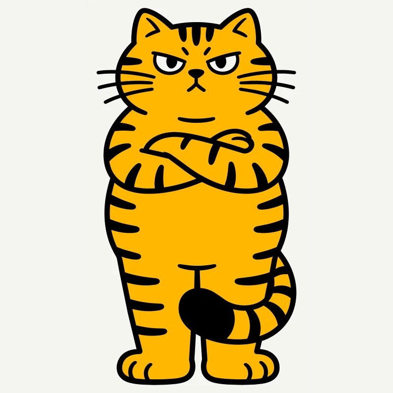 chagrijnige kat comic