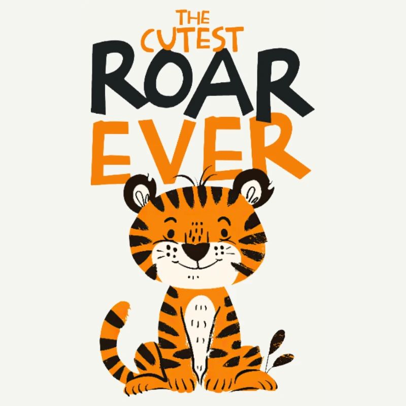 Cute Tiger Roar Forever Artwork