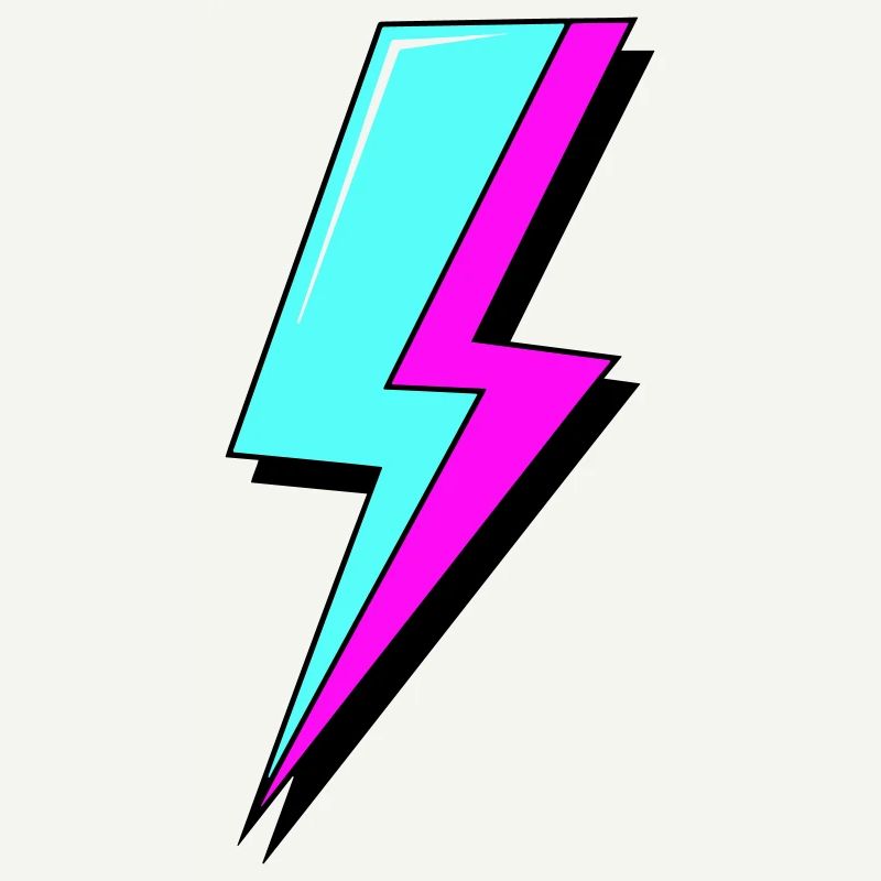 Psychedelic Neon Lightning