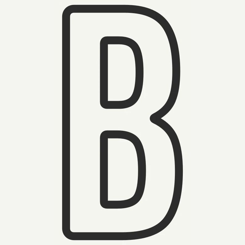 Letter B Typodesign