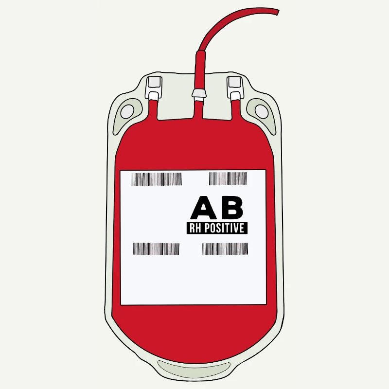 AB Positiver Blutbeutel