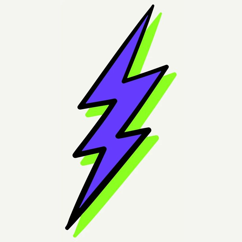 Abstract Ray in Neon Tones
