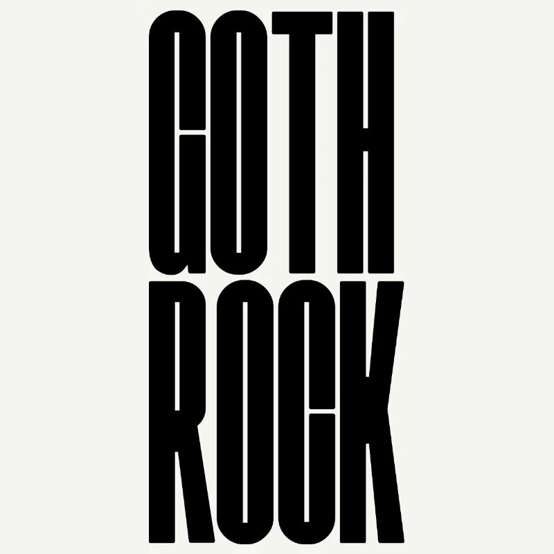 Goth Rock design de logo typographique audacieuse