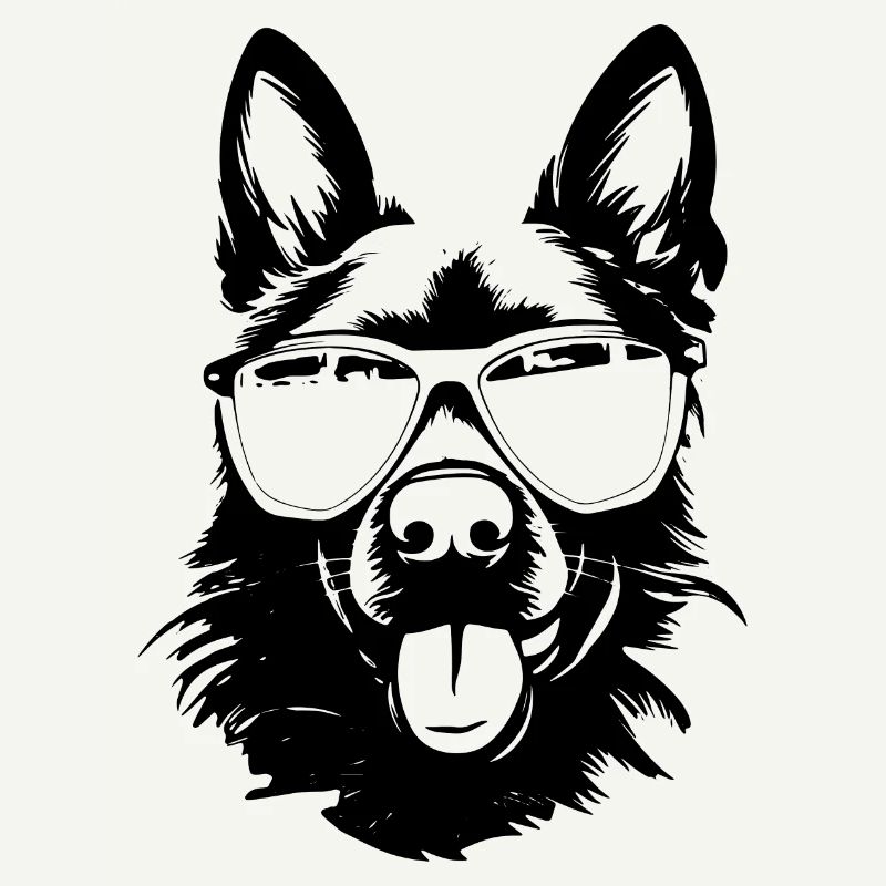 Cooler Schäferhund