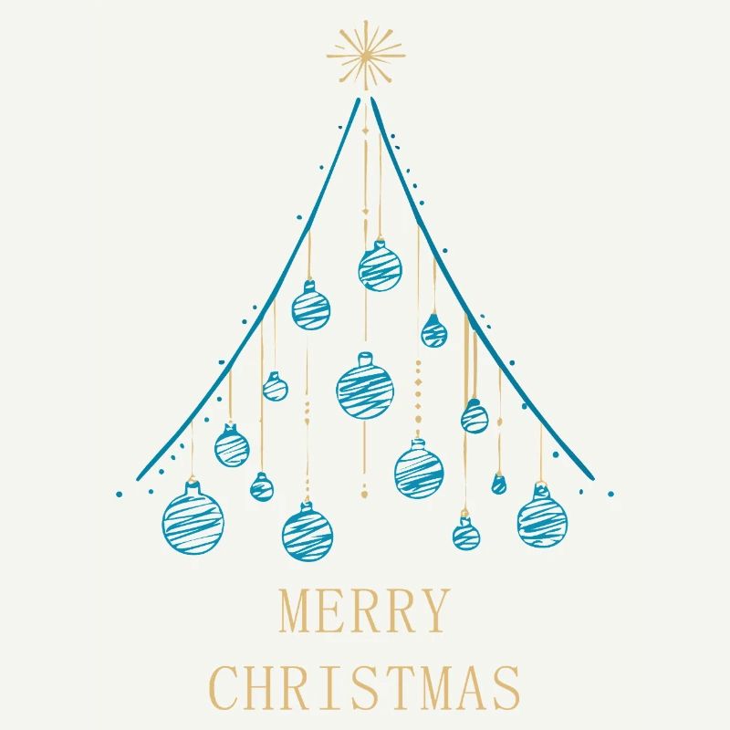 Joyeux Noël - Conception d’arbre de Noël.