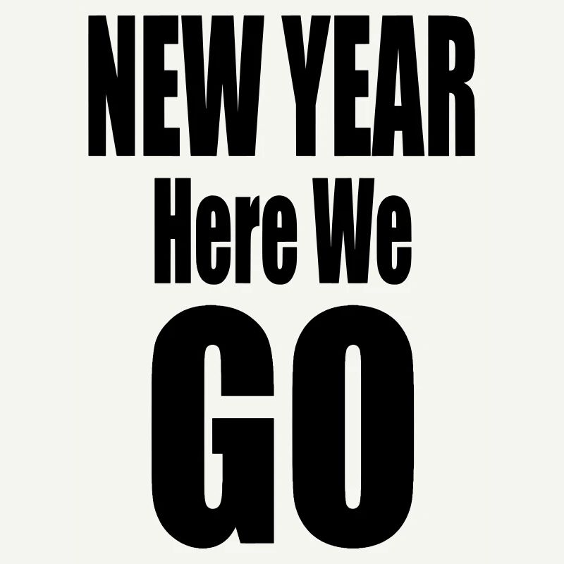 Nouvelle année, c’est parti Conception typographique audacieuse