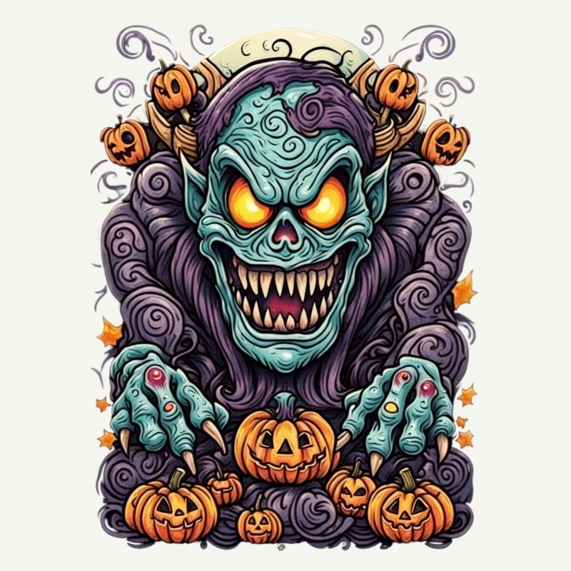 Sinister Halloween Hell Creature