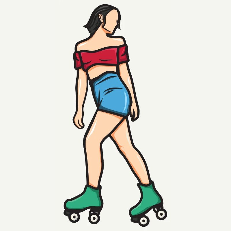 Rollschuh Mädchen