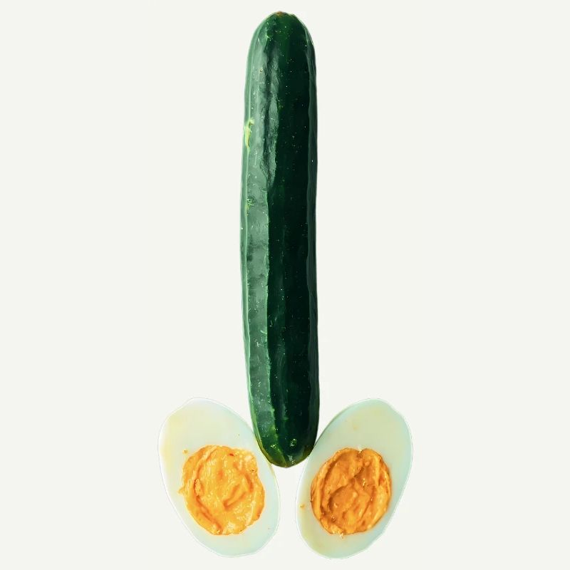Concombre avec œuf
