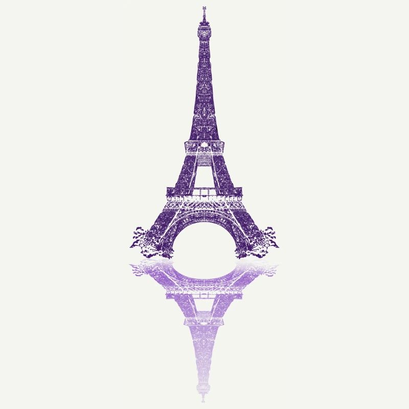 Parisian mirror Eiffel Tower