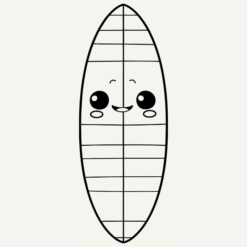 Surfbrett Comic Look