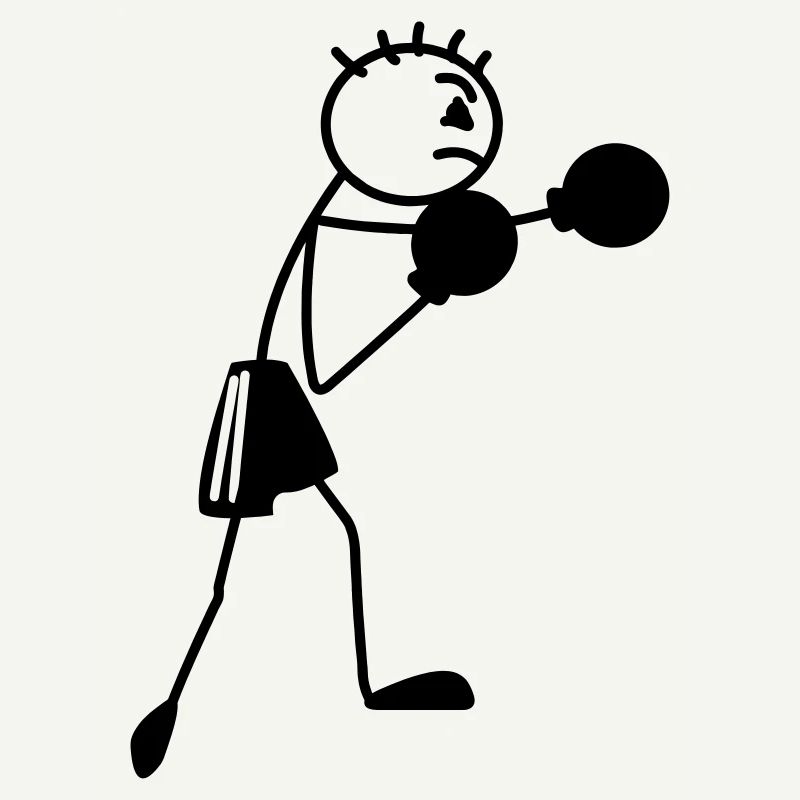 Figurine de boxe Stickmen