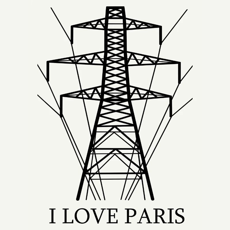 Ironic I love Paris Eiffel Tower as a power pole