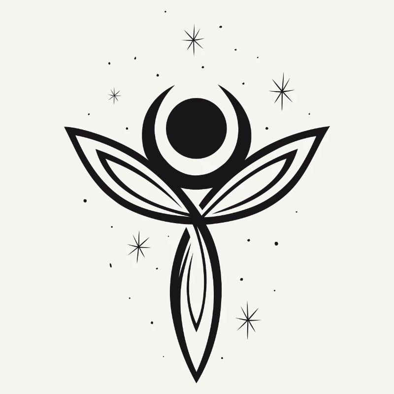 Déesse Lune Déesse Trinity Triquetra