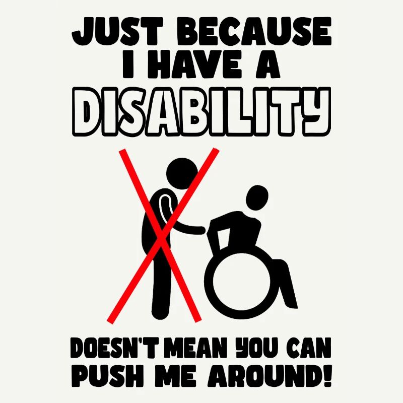 Even though I have a disability, wheelchair does not push #
