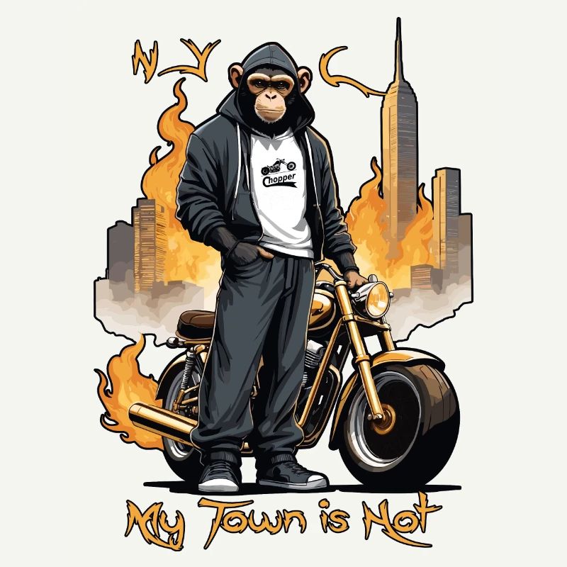 Biker Affe