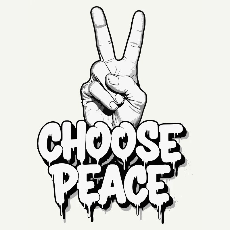 Choose Peace Graffiti