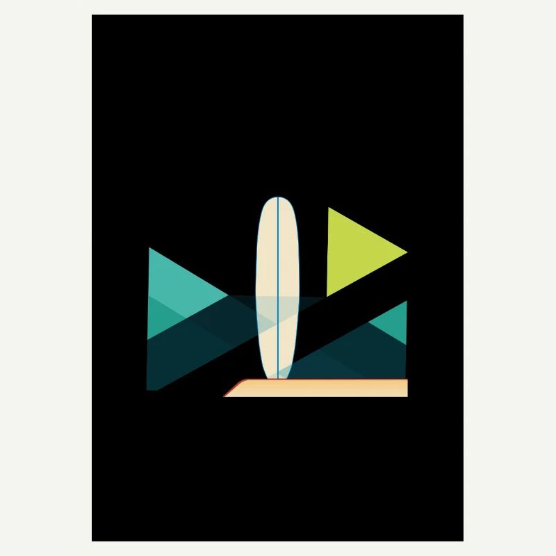 Abstract Surf and Wave Art