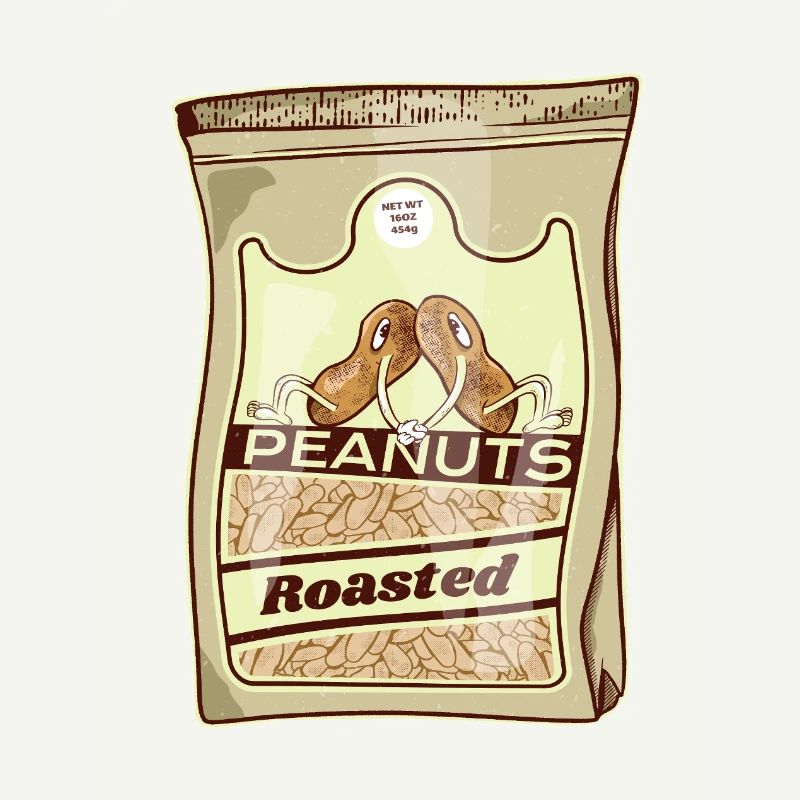 Pack rétro de cacahuètes grillées