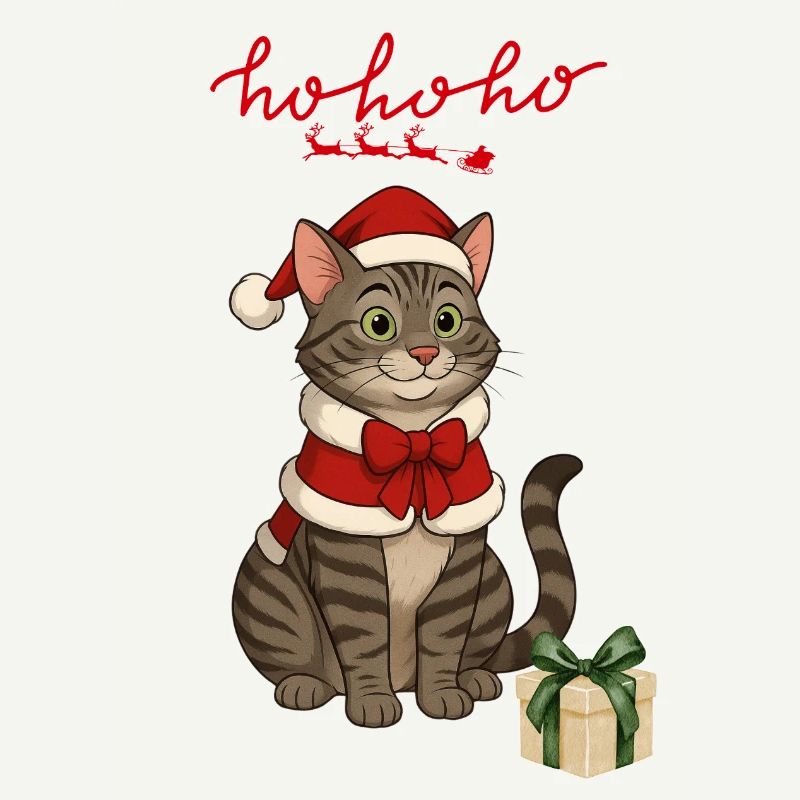 HoHoho, chat gris