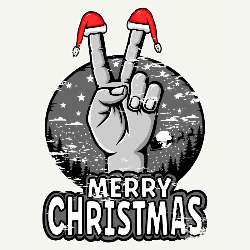 Conception du signe de paix de joyeux Noël