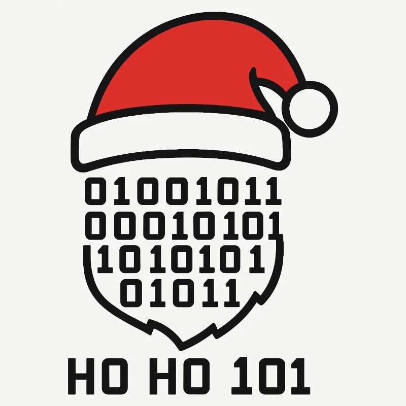 Weihnachtscode mit Santa Hut