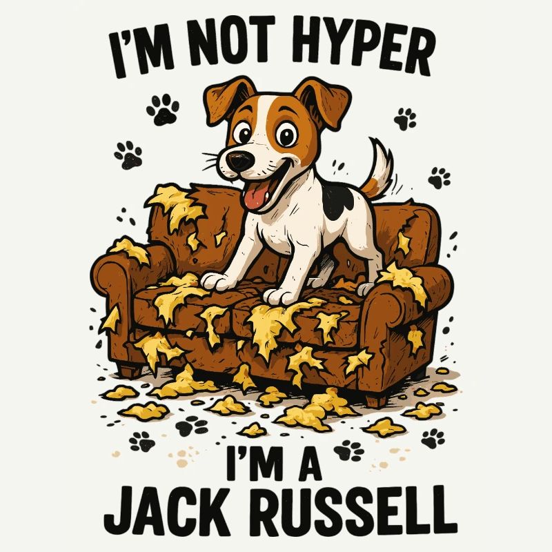 Jack Russell Terrier witzig hyperaktiv Geschenk