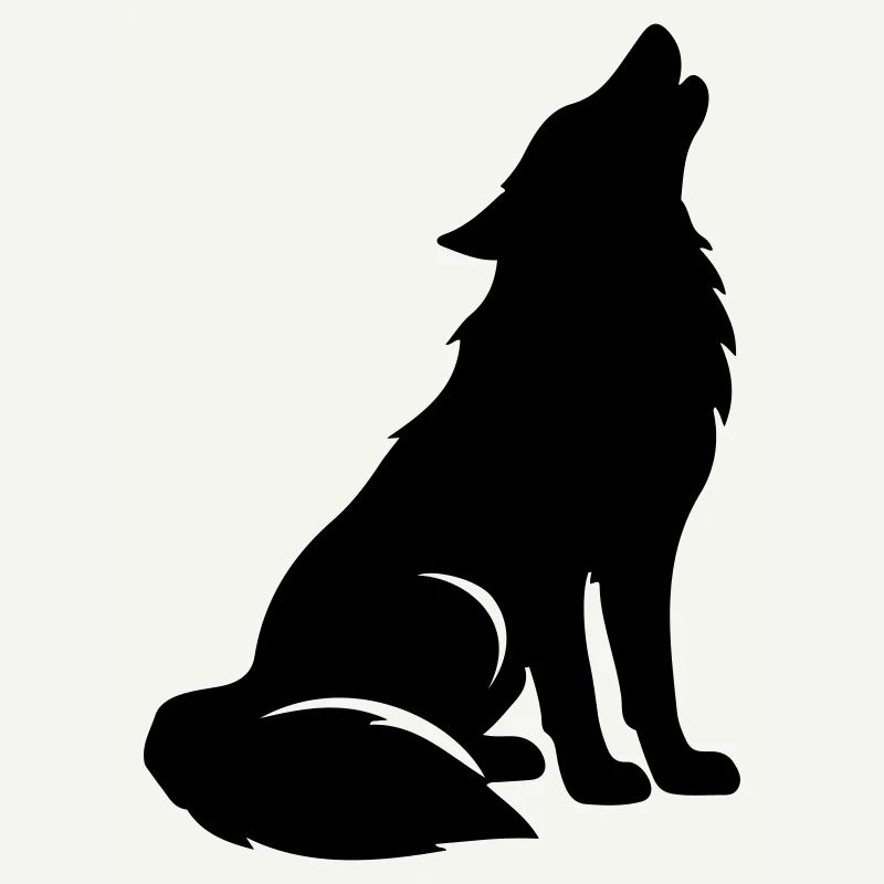 Silhouette de loup