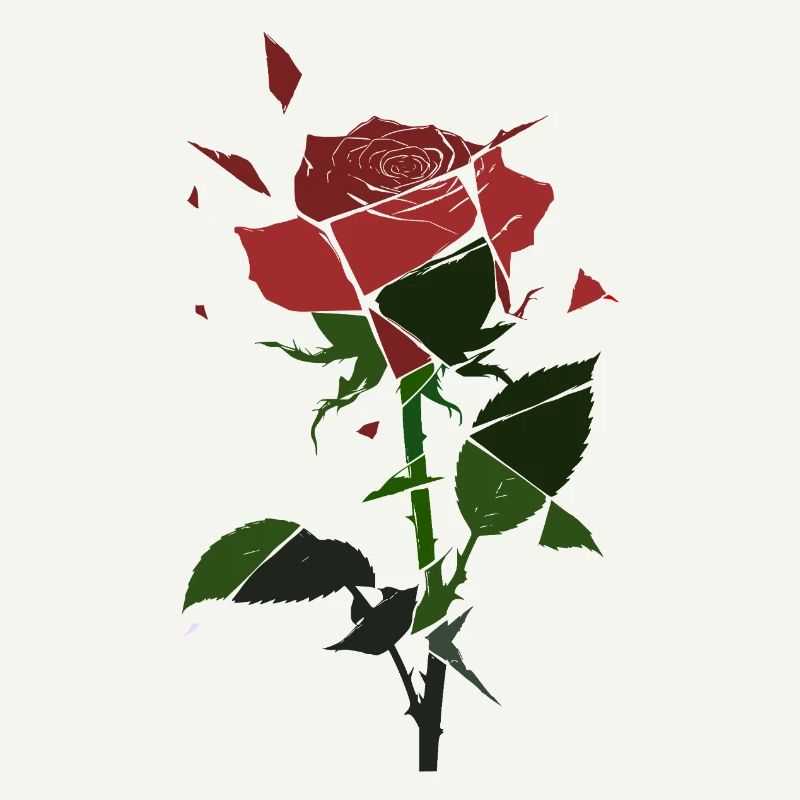 Broken Rose Blossom