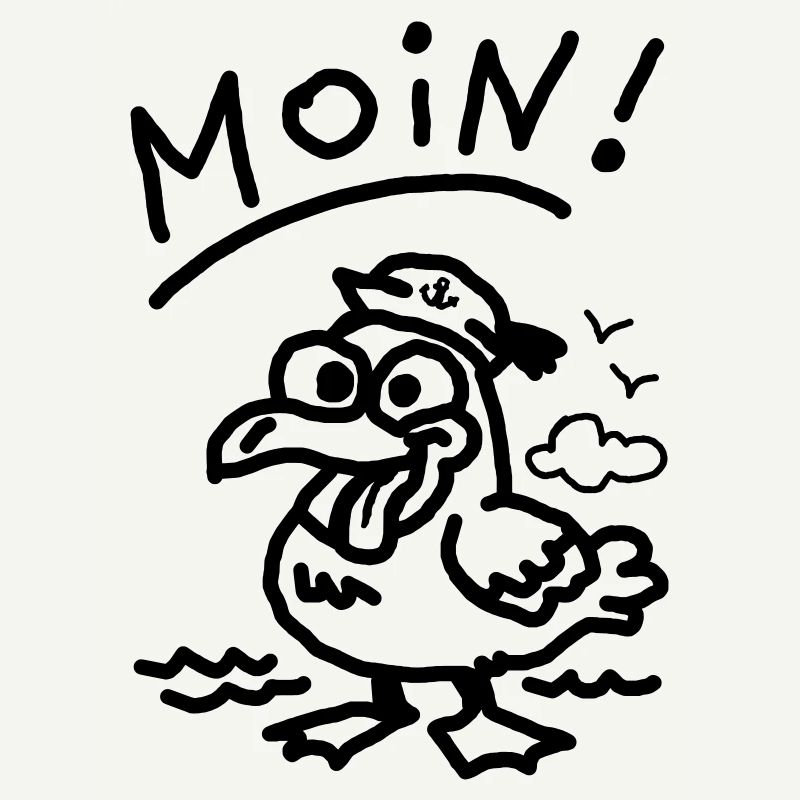 Moin dämliche Möwe witzige Möwe meer urlaub strand