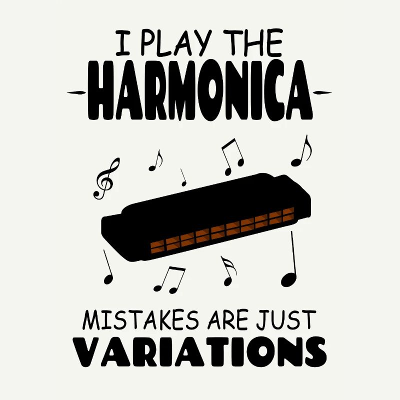 Je joue de l’harmonica, les erreurs ne sont que des variations