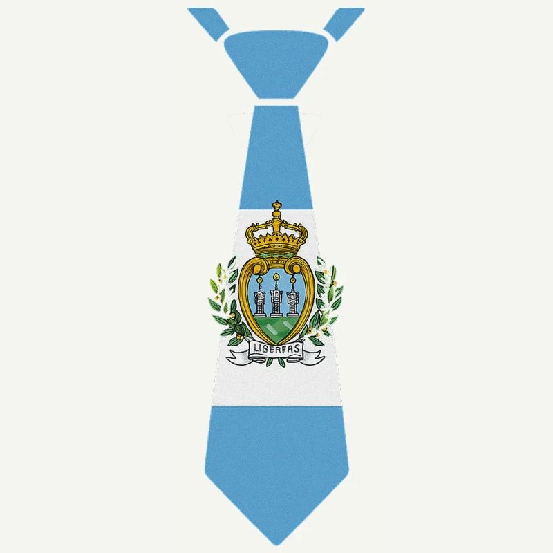 Cravate de Saint-Marin – Conception du drapeau