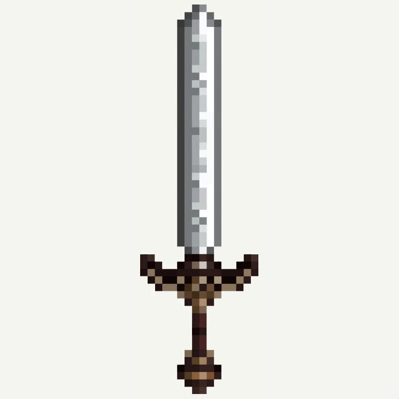 Sword pixel art retro style 8 bit