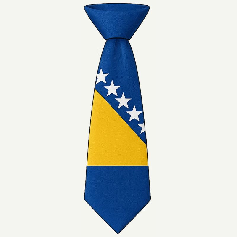Cravate Bosnie – Conception du drapeau