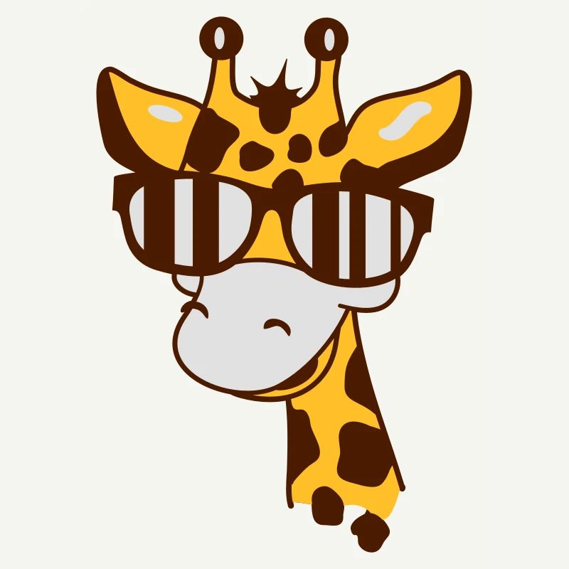 Giraffe mit einer coolen Sonnenbrille