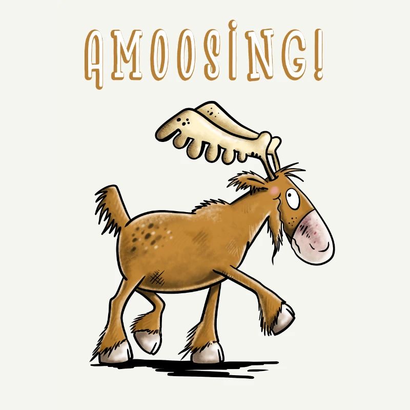 Amoosing Elch I Comic I Fun Geschenk I Elche