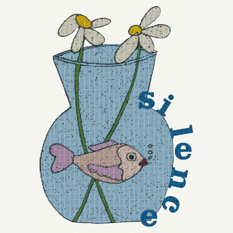 fisch im glas gewebe