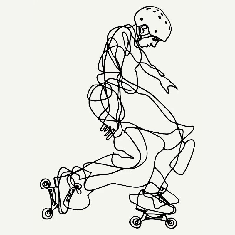 Roller Skater Drawing