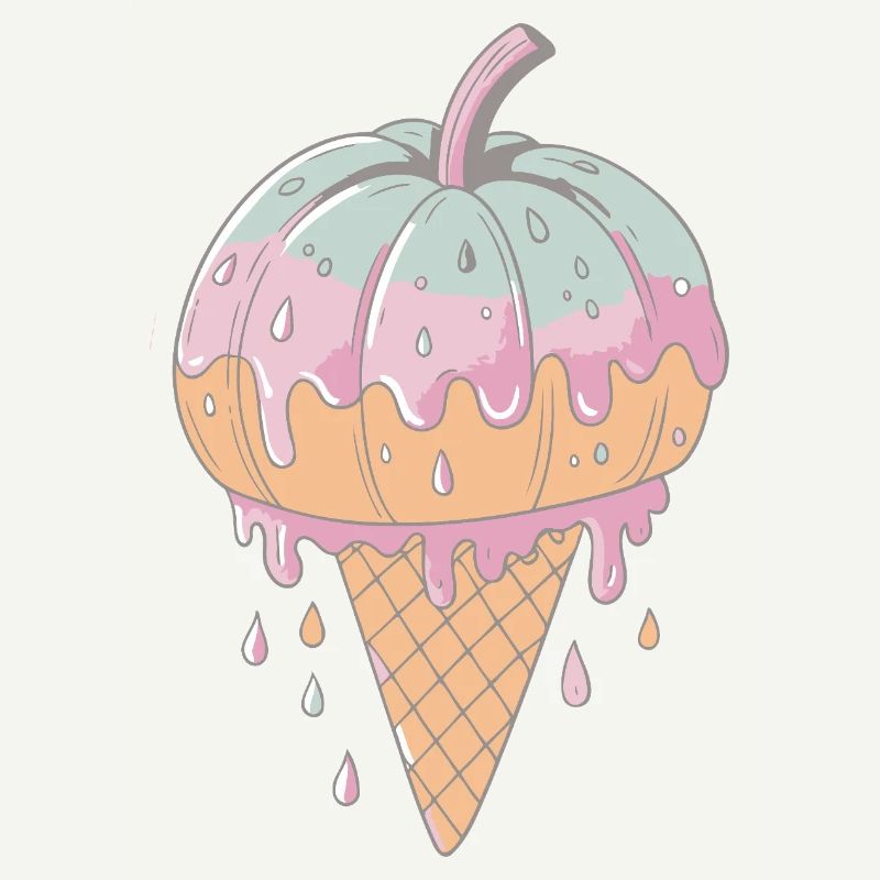 Delicate Pastel Drips Cornet