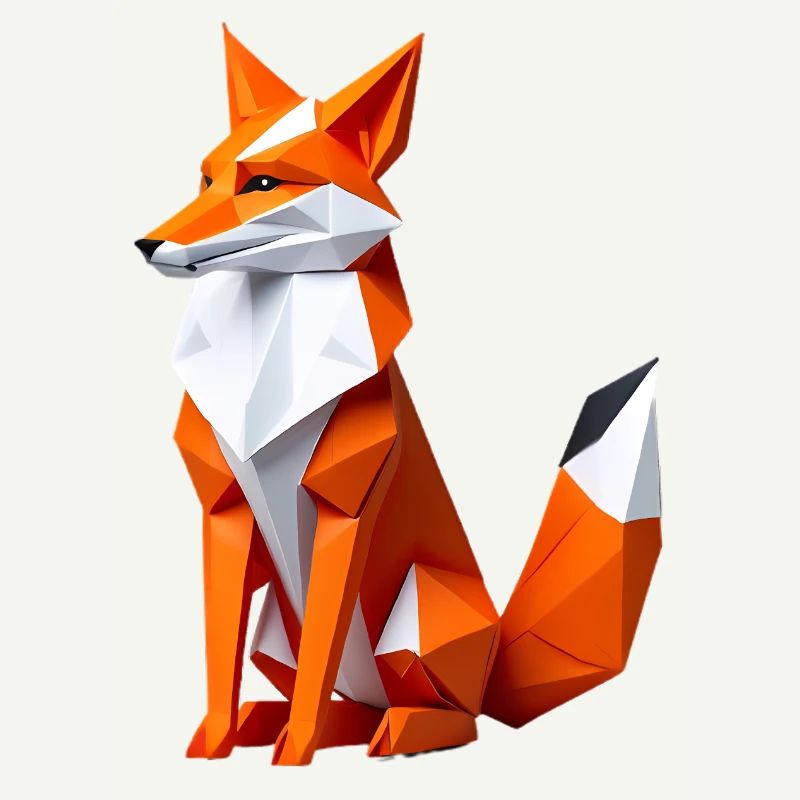 Geometric Polygon Fox