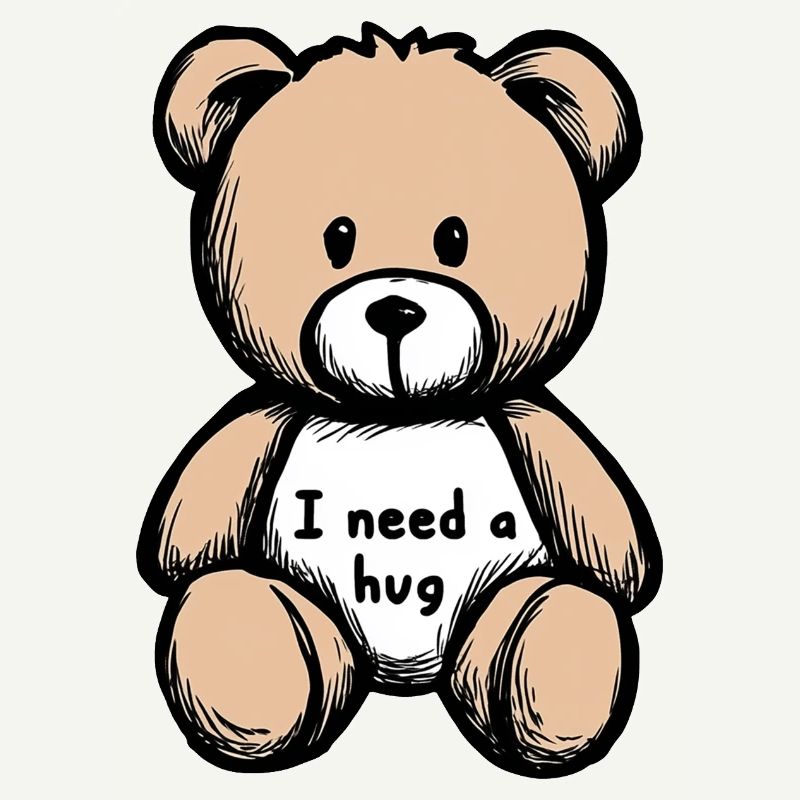 Soft Teddy Bear – Illustration Tenderness