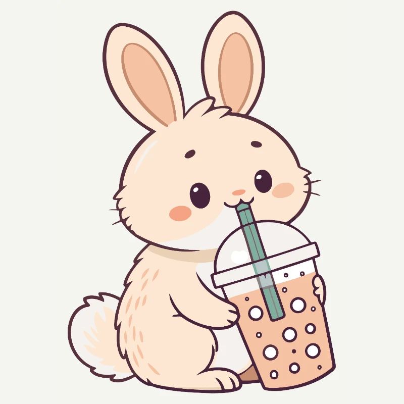 Rabbit Bubble Tea Süßigkeit
