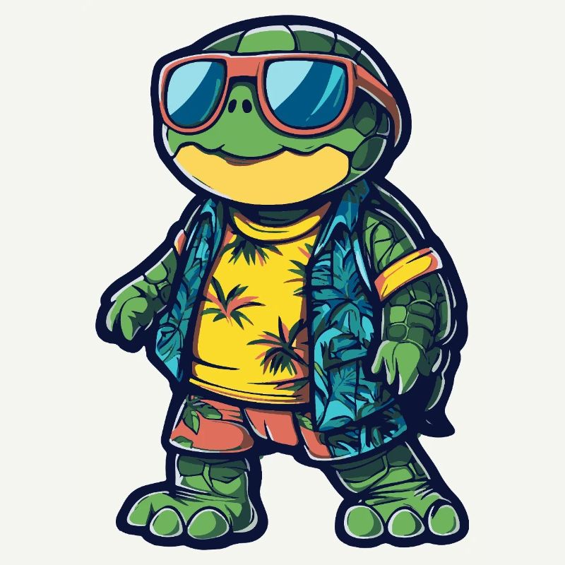 Turtle Comic Holiday