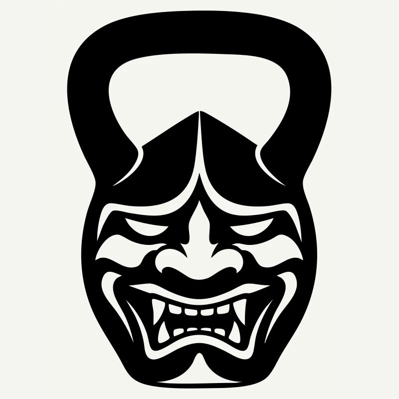 Gym Kettlebell Samurai Mask