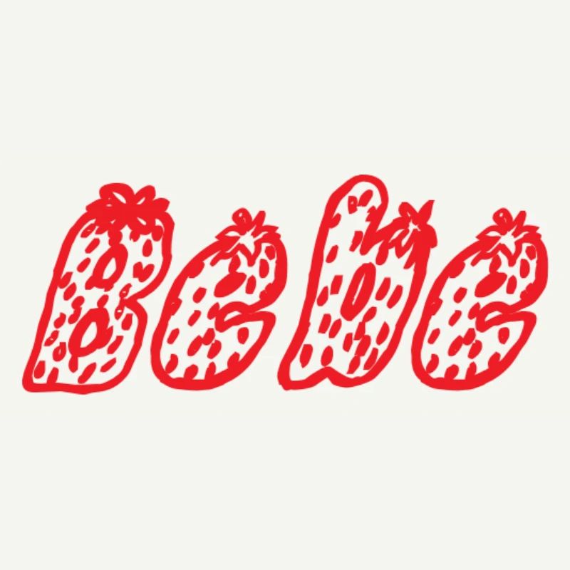 Bebe Abstract Red Pixel Art