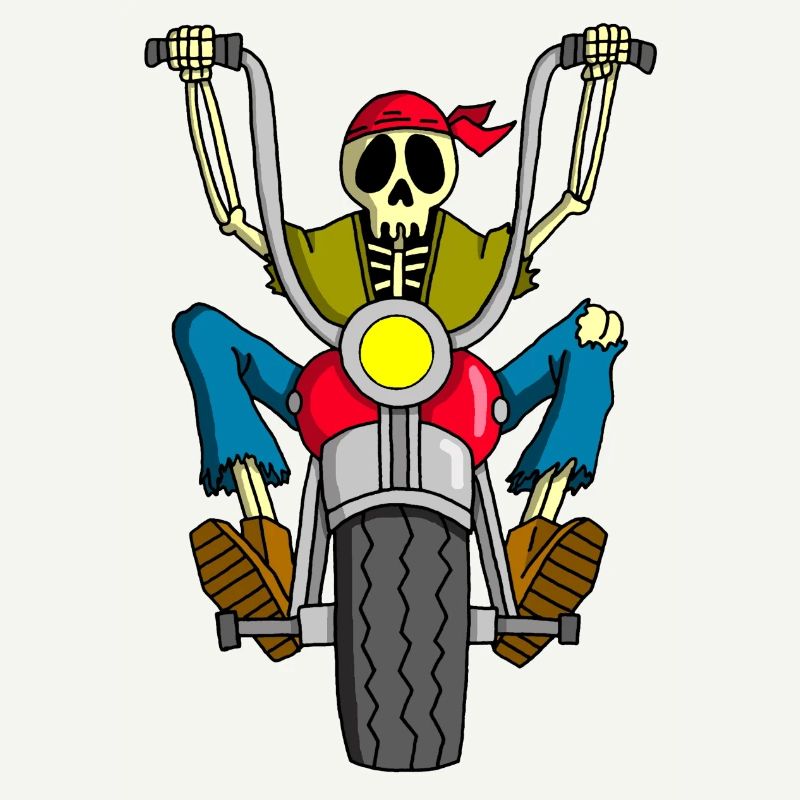 Biker skeleton