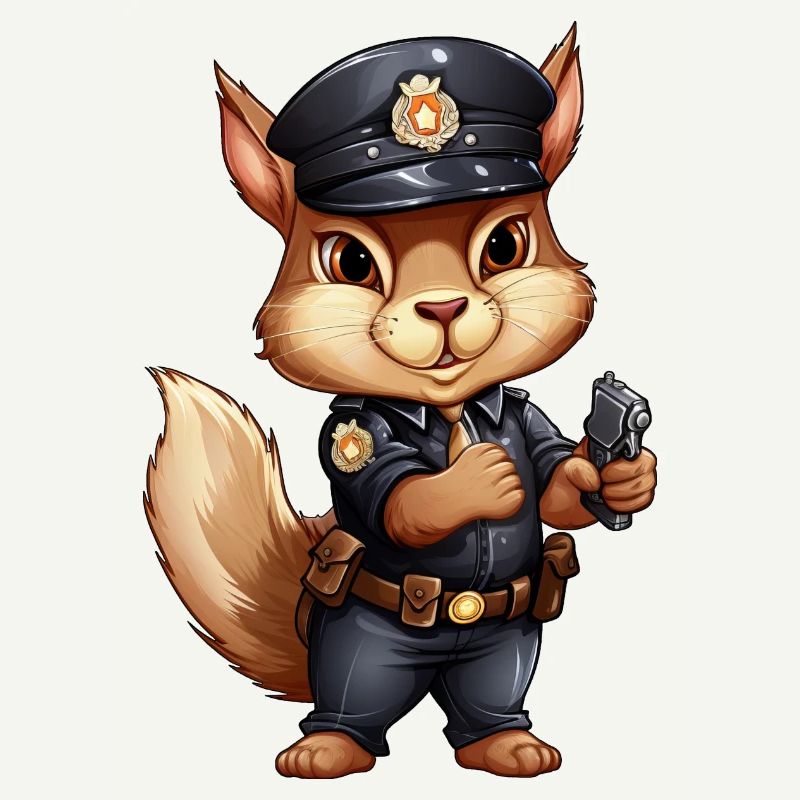 Squirrel Policeman