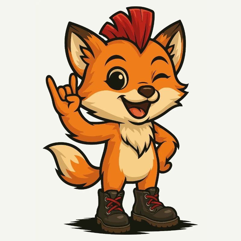 Fuchs mit Punk-Power