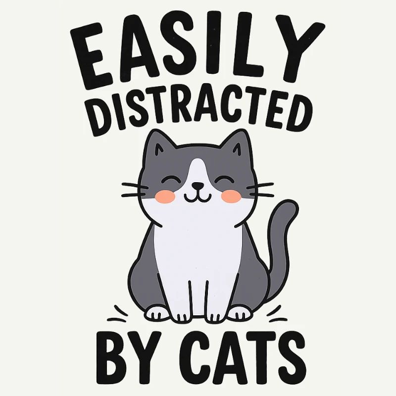 Conception de thème de chat humoristique